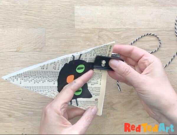 hole punch your garland flags
