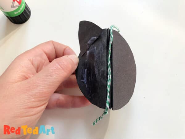 close up the paper circle