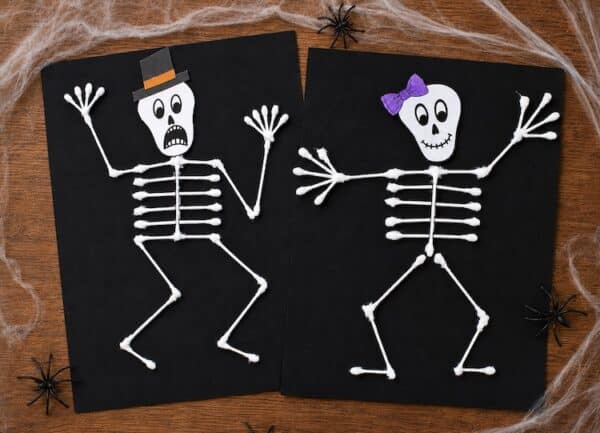 easy kids skeleton crafts