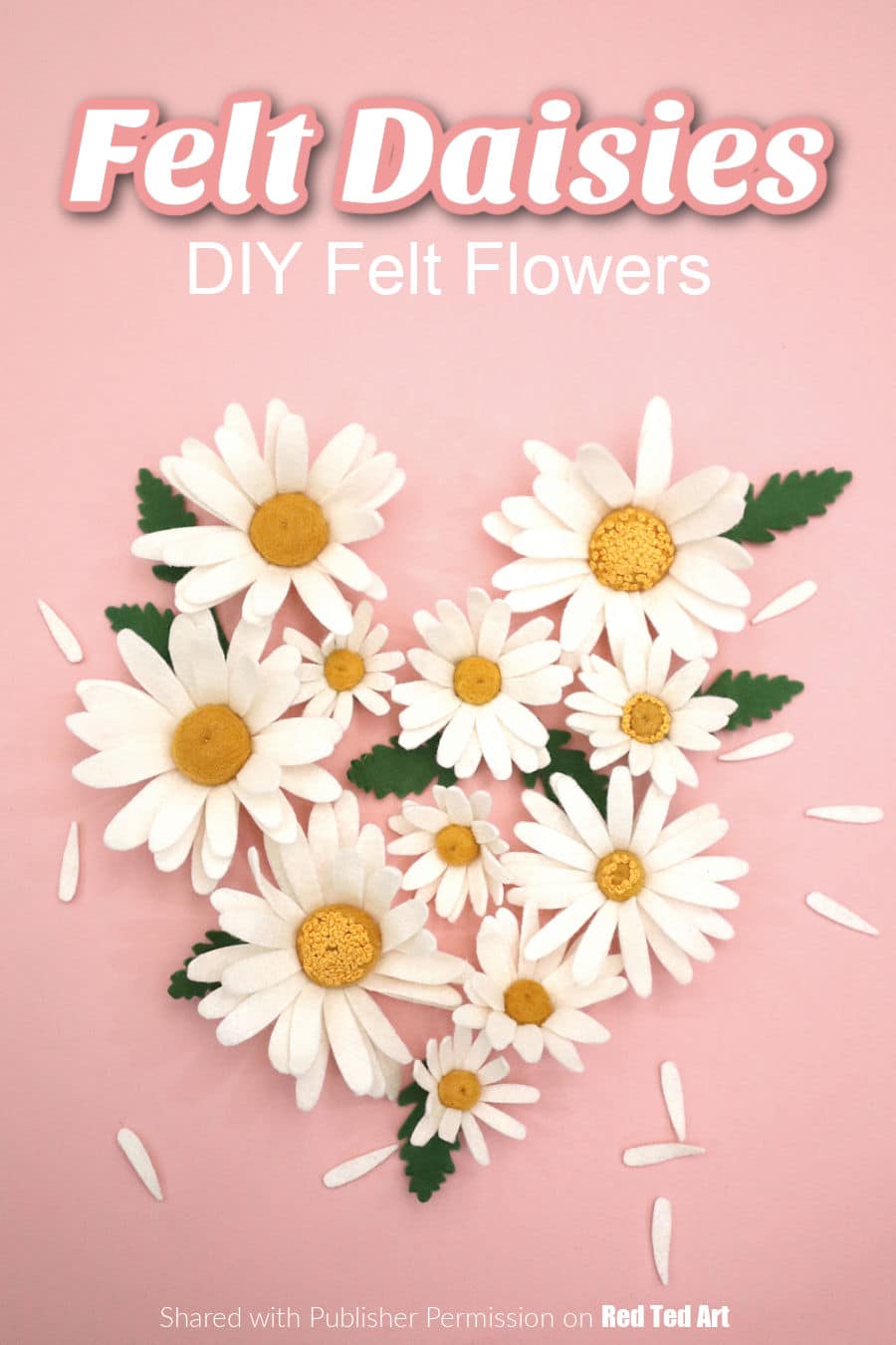 How to sew a felt daisy