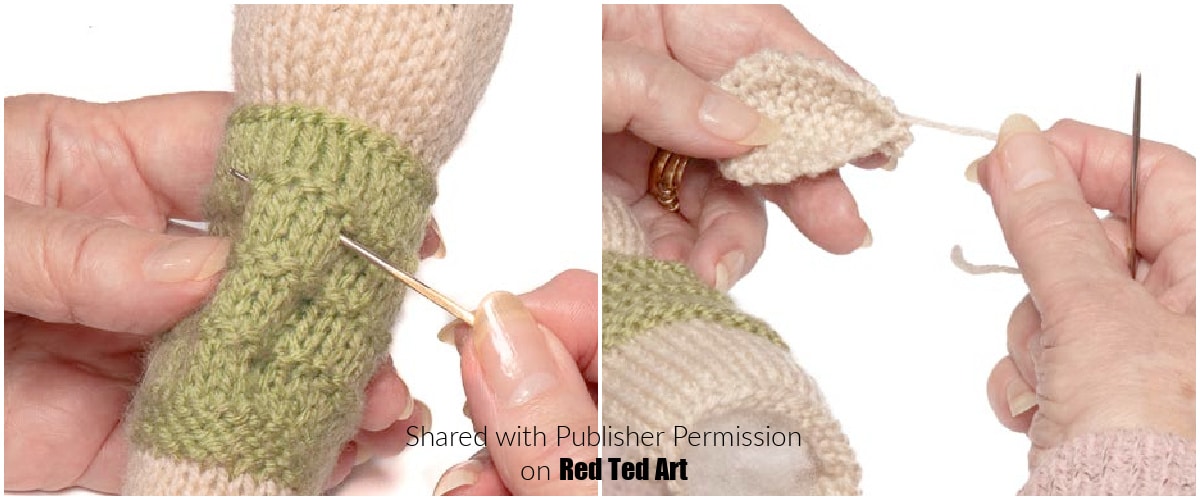 how to knit izzy doll animals rabbit