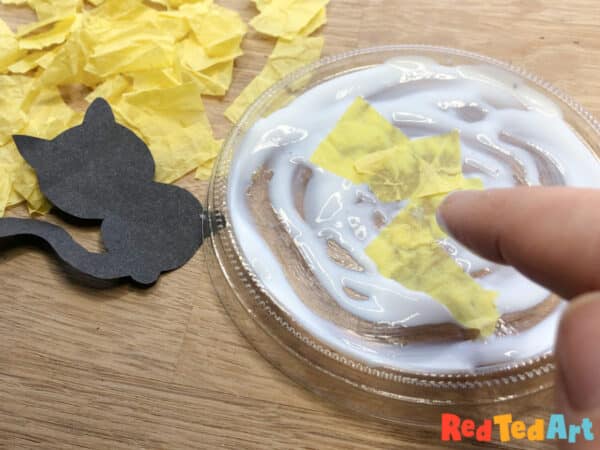 layer the tissue paper