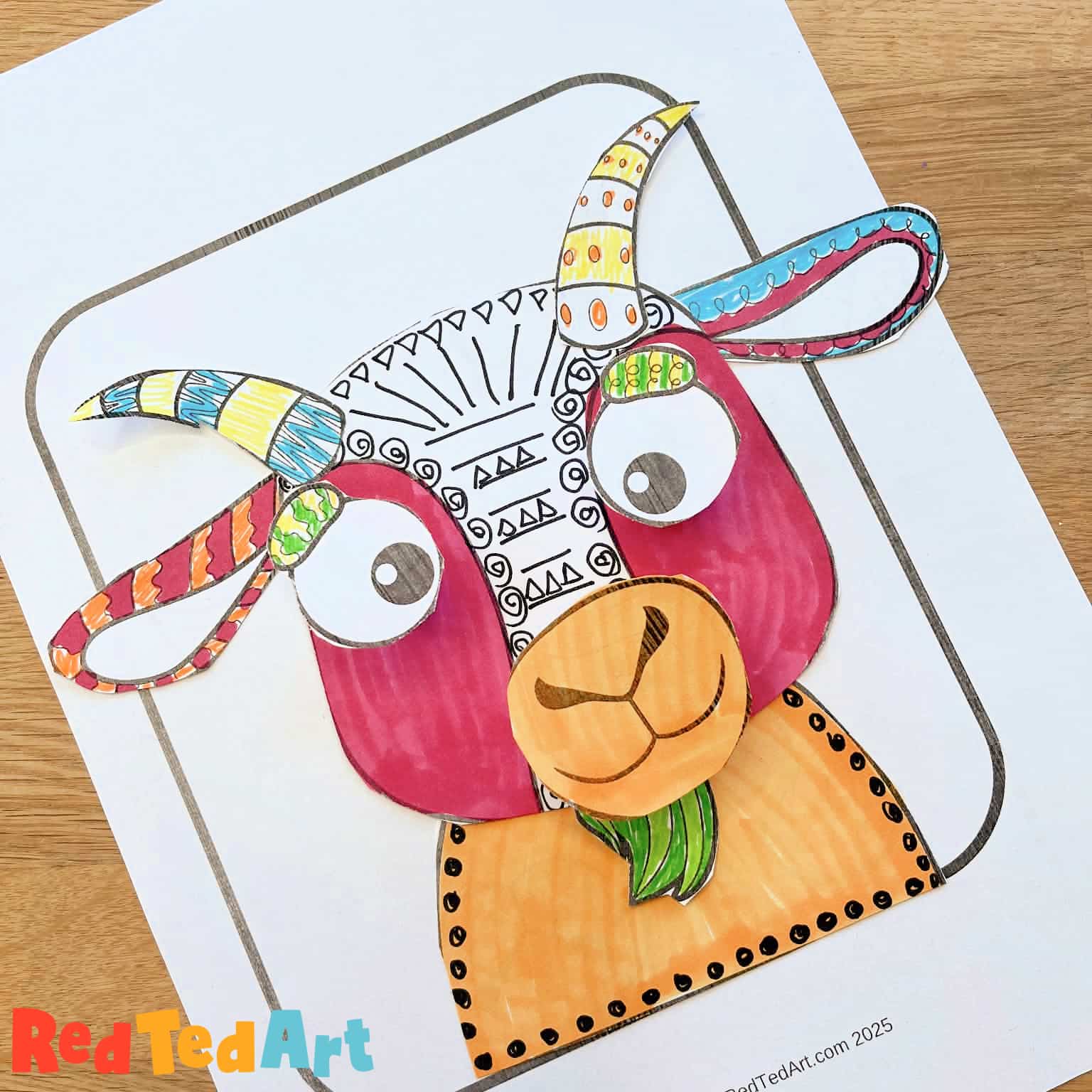 doodle art goat