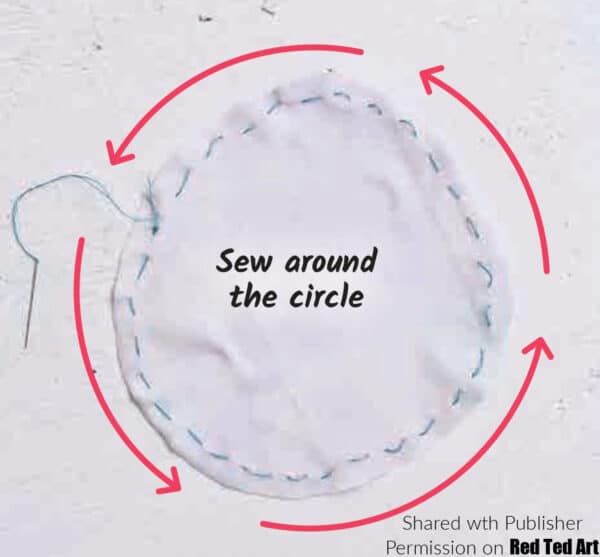 sew a running stitch