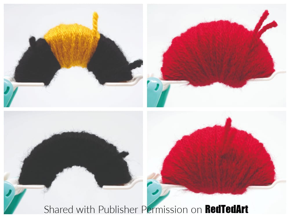 how to make colorful christmas pom poms santa